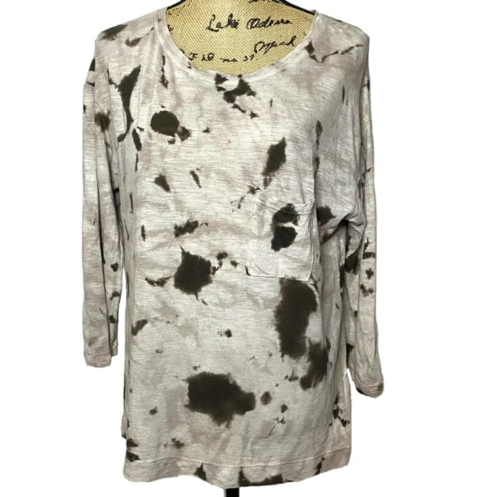 Vince Tie Dye Pocket T Shirt